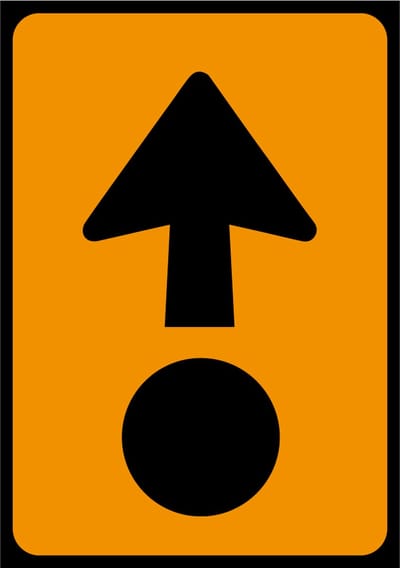 Route gevaarlijke stoffen sticker 210 x 297 mm