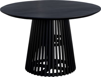 Lewis & Loft Eettafel Levi – Rond – FSC®-gecertificeerd mangohout – Ø120 cm – Zwart
