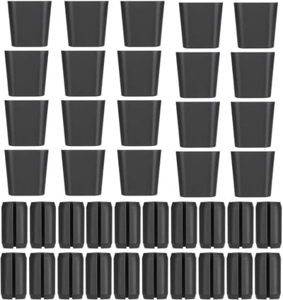 Rubberen Voetjes - Beschermdoppen - Keuken Beschermen - Schadevrij Verwijderen - 40 Stuks - Zwart