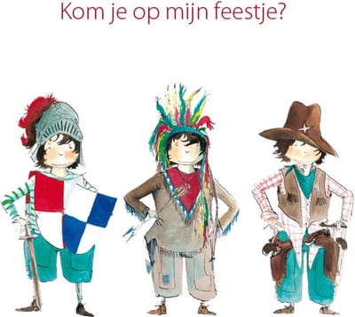 Wenskaart - Tim Feestje Verklede Kinderen (Set van 6)