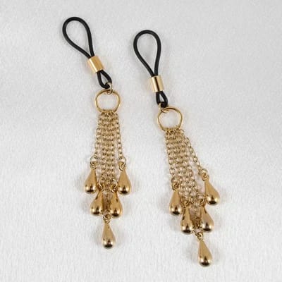 Sylvie Monthulé | Gold Nipple Clamp and Nipple Jewelry | Rain