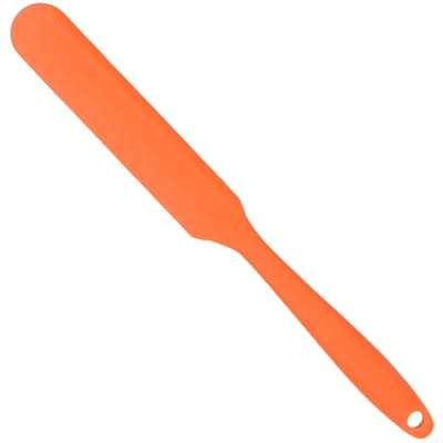 Spatule à cire en silicone réutilisable, applicateur et grattoir pour épilation à domicile et en salon orange