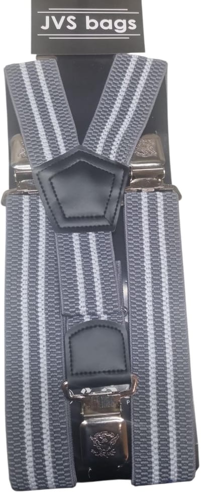 Heren - Dames Bretels – 3 brede stalen clips bretel - Unisex volwassenen -Motorrijders – Spijkerbroek – Beroepskleding – Skikleding