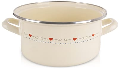 Kookpan Geëmailleerde Crème TONCA 24 cm, 4 l - Kookpot - Soeppan