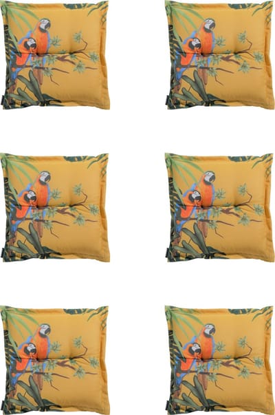 Madison - Zitkussens - Universeel - 6 stuks - 50x50cm - Riff - Yellow