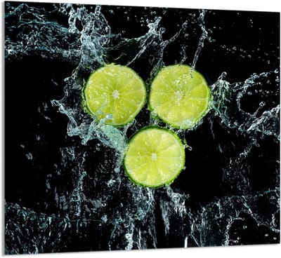 TMK ArtDeko - Snijplank van Glas - 65x60 cm - Cytronenmotief