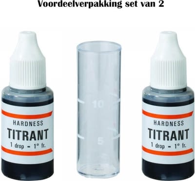 Rekx® - Testkit waterhardheid - Voordeelverpakking Set van 2 - Kalktest - Kalktester - Franse Hardheid