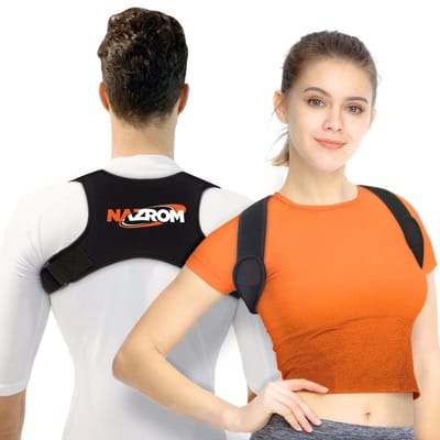NAZROM® Postuur Corrector - Houding & Rug Corrector Voor Onmiddellijk Houding Correctie - Verstelbare En Comfortabele Rugbrace