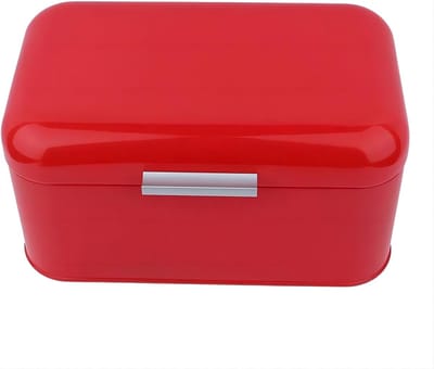 Broodtrommel - Brooddoos Keuken - Brood Vers Houden - Vingerafdrukbestendig - 305 x 20 x 16 cm - Rood
