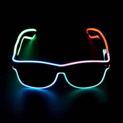 LED Neon Party Bril - Vouwbaar - 4 Flitsmodi - Perfect voor Feesten - SnelShoppen