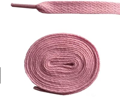 Dailygoods- Schoenveters 100 cm - Lichtroze - 2 paar - Plat - Veters Sneakers - Praktische keuze voor lage schoenen