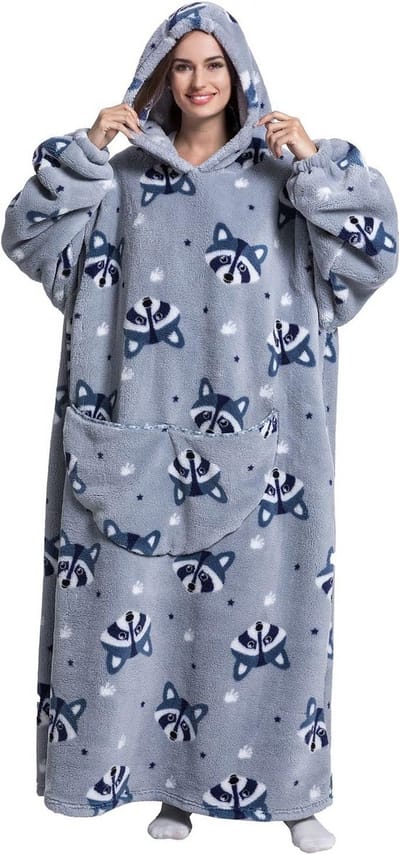 Oversized Deken Hoodie - Extra Lang en Fluffy voor Volwassenen