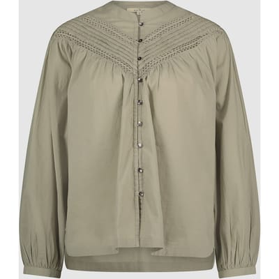 Circle of Trust Trixie Blouse Silver Sage Maat: S | Longsleeves Outlet | Dames | Grijs
