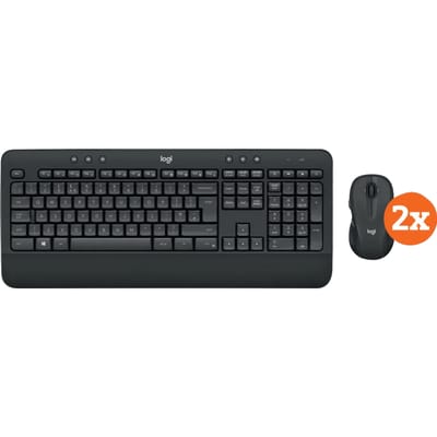 Logitech MK545 Draadloze Toetsenbord en Muis QWERTY 2-Pack