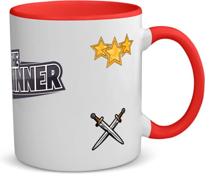 Akyol - games koffiemok - theemok - rood - Gamen - de echte gamers - cadeau voor ieamand die houdt van gamen - verjaardagscadeau - gift - geschenk - 350 ML inhoud