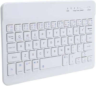 Dailygoods - Minitoetsenbord - Draagbaar Bluetooth-toetsenbord - Wit - Perfect voor tabletgebruikers - Schattig ontwerp - Geschikt voor studenten en t...