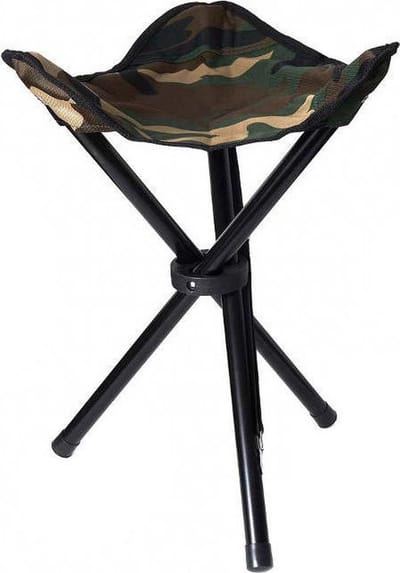 Stealth Gear STEALTH GEAR - klappbarer Stuhl 3 Beine Klapkrukje Zwart, Zilver SGCS3L