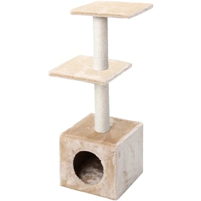 Ebi Krabpaal Classic Tree Palazzo cream - Beige - 30 x 30 x 90cm