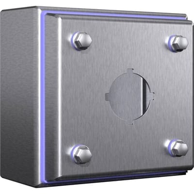 Rittal HD 1681.630 1681630 Lege behuizing Zeskantig (l x b x h) 122 x 122 x 90 mm Blauw 1 stuk(s) Piece