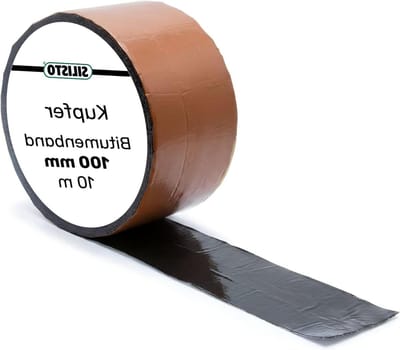 Bitumen Tape - Zelfklevende Reparatieband - Waterdicht Afdichten - Weerbestendige Aluminiumfolie - 100 mm x 10 m - Koper