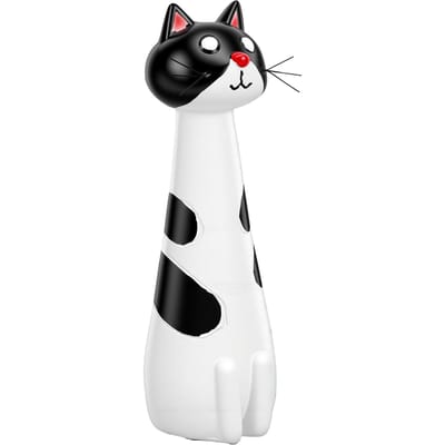 Vase Chat Original Résine Vase à Fleurs Chat Rigolo pour Bureau Étagère Décoration Maison Sculpture Jardin Extérieur