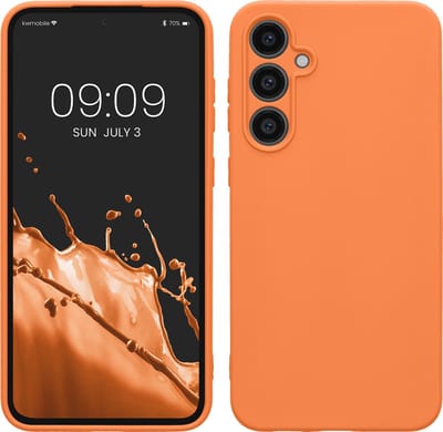 kwmobile telefoonhoesje geschikt voor Samsung Galaxy S23 FE - Hoesje voor smartphone - Back cover in fruitig oranje
