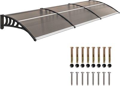 Roossentials Luifel buiten- Buitenafdekking - Zonnescherm deuren - Luifel - Buiten - Voor deuren - Zonwering - Chocolade bruin
