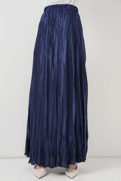 Getextureerde Maxi Rok met Elastische Taille
