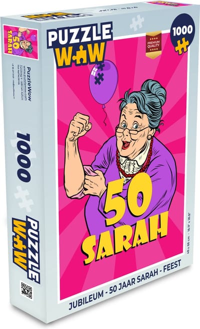 Puzzel Jubileum - 50 Jaar Sarah - Feest - Legpuzzel - Puzzel 1000 stukjes volwassenen