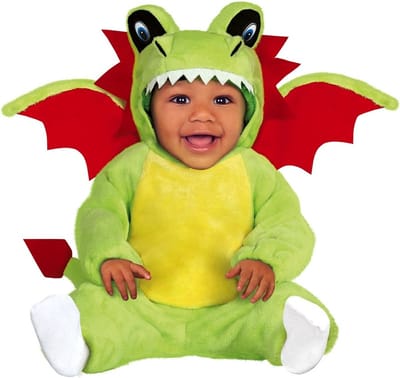 Fiestas Guirca - Jumpsuit Draak - 18-24 maanden - Carnavalskleding - Carnaval - carnavalskleding 2027 - Carnaval kostuum