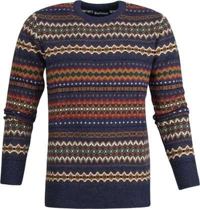 Barbour Pullover Wol Fairisle Dessin - Maat XXL - Heren