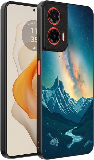 Smartphonica Telefoonhoesje Geschikt voor Motorola Moto G Stylus 2024 met Sterrenhemel Opdruk - TPU Backcover Case With Space And Milkyway Design geschikt voor Motorola Moto G Stylus 2024