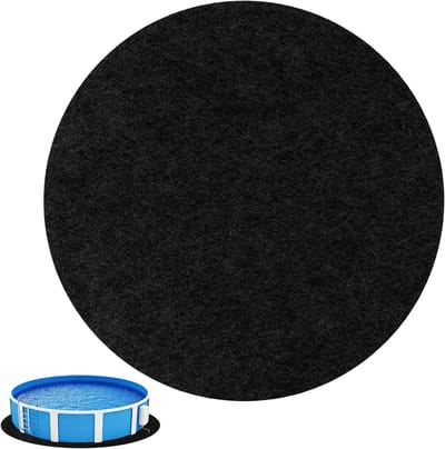 SnelShoppen - Grondzeil voor Zwembaden 4 m Beschermende Poolmat UV Stabiliteit en Scheurvast Vouwbare Rond voor Tuin, Kinderen, Camping