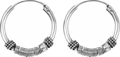 Fako Bijoux® - Bali Oorringen - Lamu - 15mm - Zilverkleurig