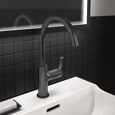 Ideal Standard basin mixer with high spout, without drain BC778A5