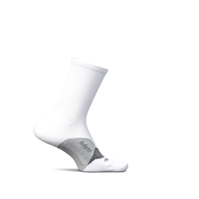 Feetures - Elite Light Cushion Mini Crew - White - Wit / SMALL