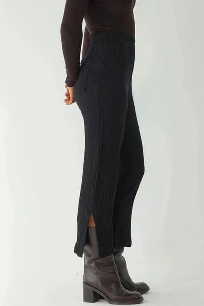 Premium Hoge Taille Geweven Rechte Pantalons