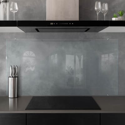 Coloray Keuken Achterwand Glas Transparant - Gehard Glas Transparant Keuken - 140x70 cm - Glazen Spatplaat Transparant - Helder Glas Achterwand Keuken - Transparante Keuken Achterwand - Keukenwand Glas Helder Op Maat