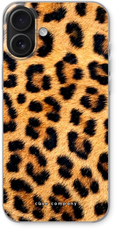 Case Company® - Hoesje geschikt voor iPhone 16 Plus hoesje - Luipaard - Soft Cover Telefoonhoesje - Bescherming aan alle Kanten en Schermrand