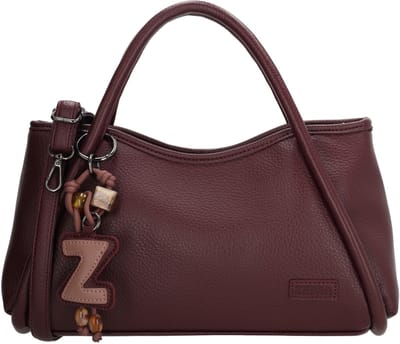 Zebra Trends Sofie Handtas - Schoudertas - Crossbody - Dames - Bag Charm - Bordeaux rood