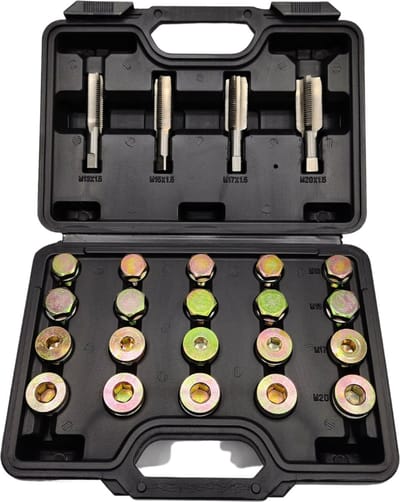 LB Tools carterplug schroefdraad reparatie set incl. carterpluggen en ringen M13x1.5, M15x1.5, M17x1.5 en M20x1.5