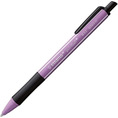 STABILO® puntbal balpen NatureCOLORS Wildflower, lijndikte 0,5 mm, schrijfkleur blauw, tonkleur violet, navulbaar, 1 stuk
