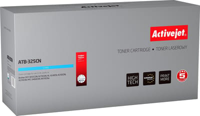 ActiveJet ATB-325CN toner voor brother printer; Brother TN-325C vervanging; Opperste; 3500 pagina's; cyaan.