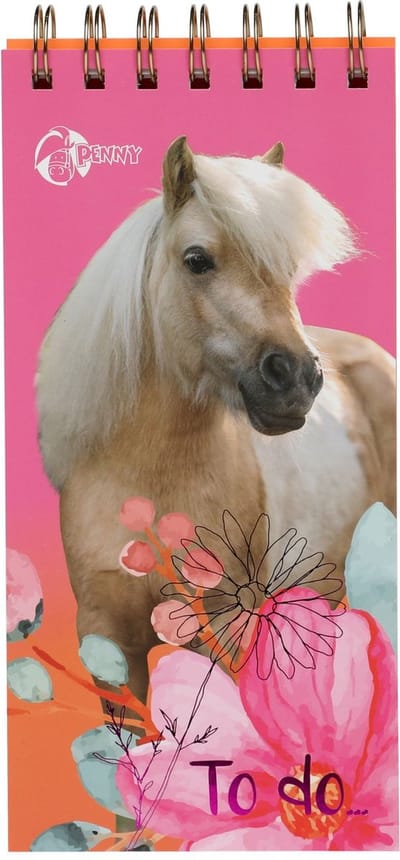 Penny To Do Boekje Saar - Notitieboekje - Notitieboek - To Do - Notitieblok - Schrift - Schriften - Meisje - Paarden - Paard - Paarden Spullen - Pony - Veulen