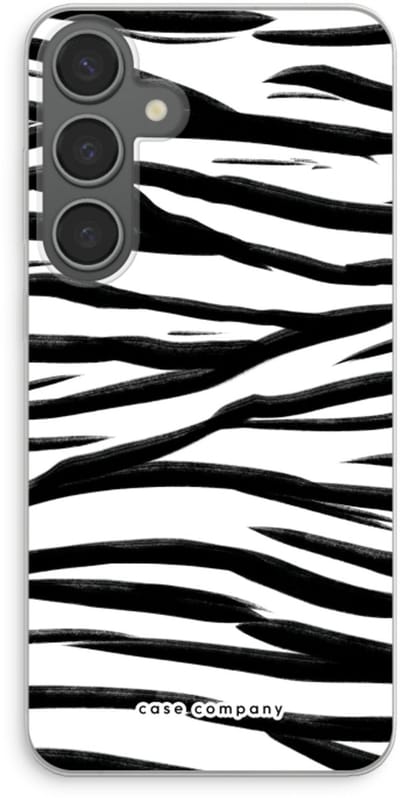 Case Company® - Hoesje geschikt voor Samsung Galaxy S24 Plus hoesje - Zebra pattern - Soft Cover Telefoonhoesje - Bescherming aan alle Kanten en Schermrand