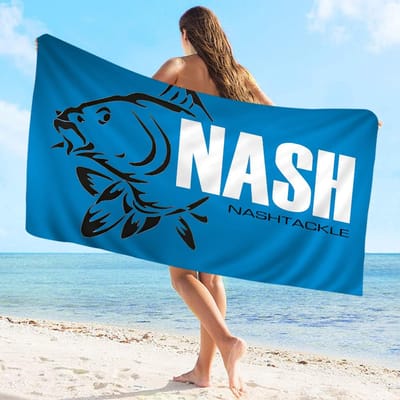 Nash Vis Handdoek Microvezel Strandhanddoek Absorberend Sneldrogend Zacht Yoga Zwemmen Resort Bergbeklimming Handdoek W95*H190(CM)