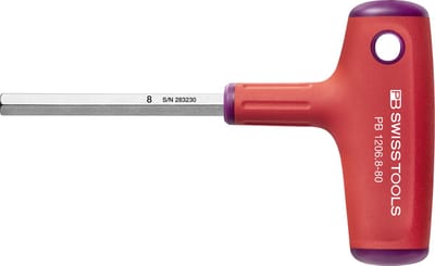 PB Swiss Tools Kruiskopschroevendraaier T-greep 3x100mm