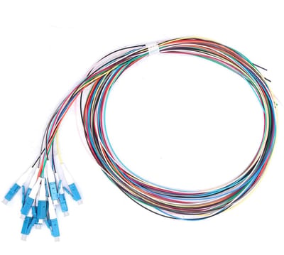 MK Stoer - Glasvezelstaart - LC/UPC - Single Mode - 12-Draads - 1,5m - Laag Invoegverlies - 1310-1550nm - Goede Temperatuurstabiliteit - Geschikt voor - Kleur of model