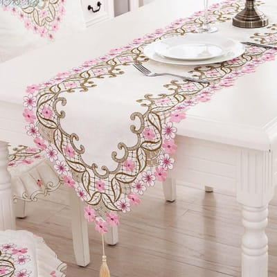 Europese Stijl Pastorale Ins Geborduurde Kant Tafelvlag Huisstof TV-meubel Afdekdoek Kussensloop pillow without core gray