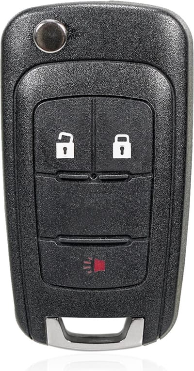 TLVX Sterke Autosleutel Behuizing Geschikt voor Opel / Chevrolet / Sleutelbaard HU100 / Ter vervanging van Originele Sleutel behuizing / afstandsbediening Auto / 3 knops / Claxon knop / 3 knoppen / 1 stuks
